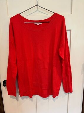 GAP Bright Red Scoop Neck Sweater